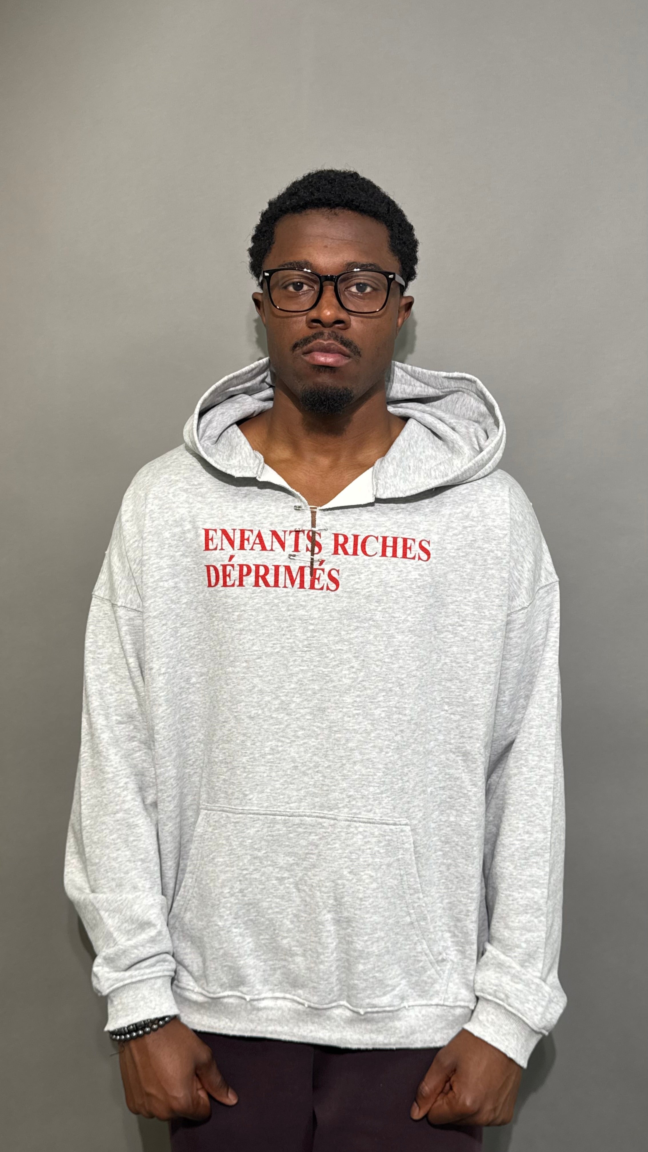 ENFANTS RICHES DÉPRIMÉS HOODIE GRAY