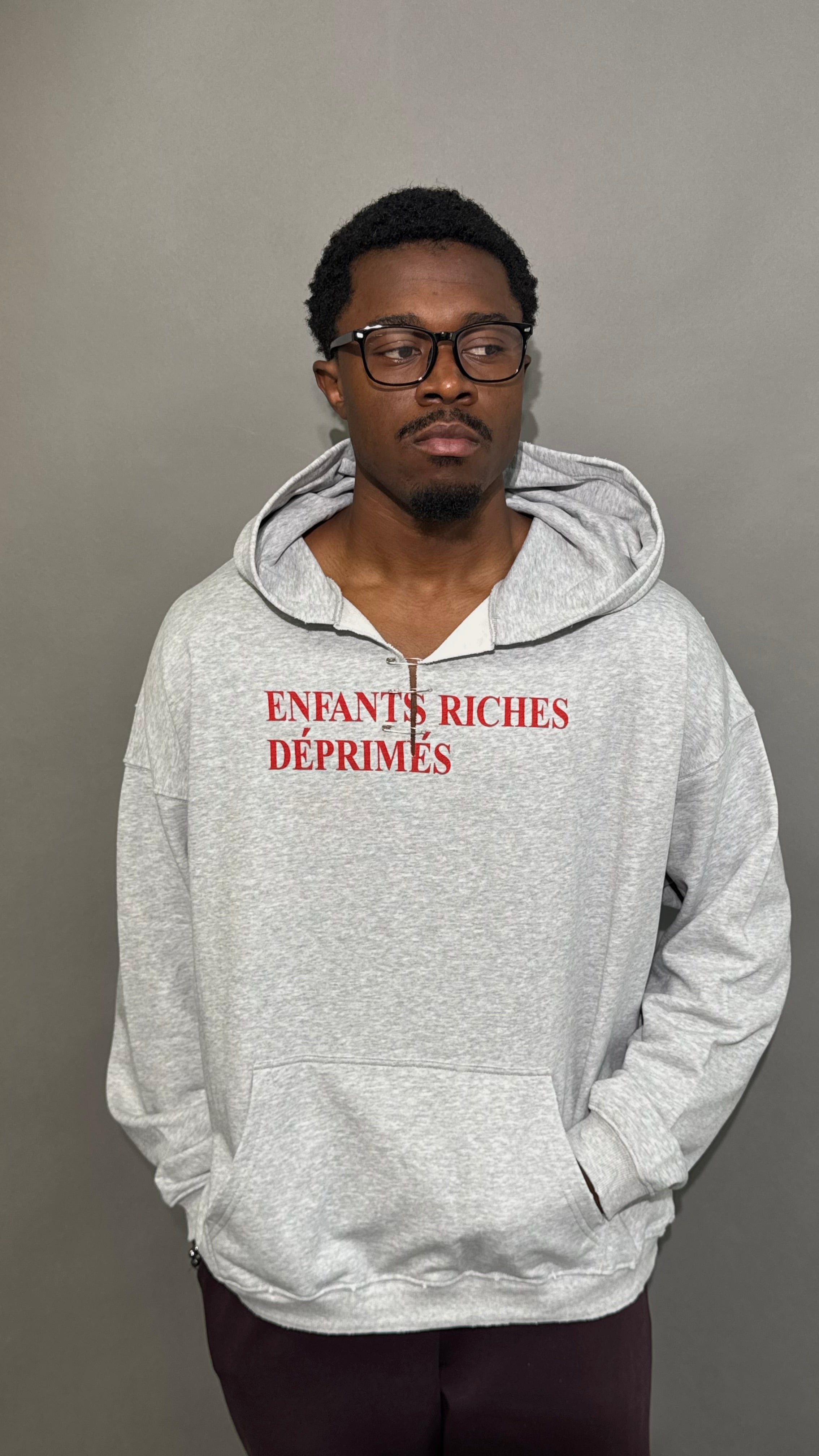 ENFANTS RICHES DÉPRIMÉS HOODIE GRAY